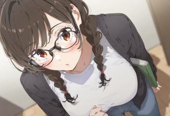 【cl-_-lo】【AI Generated】地味で固い陰キャだと思ったらS級美女の文系JDとヤリまくってる件 cover
