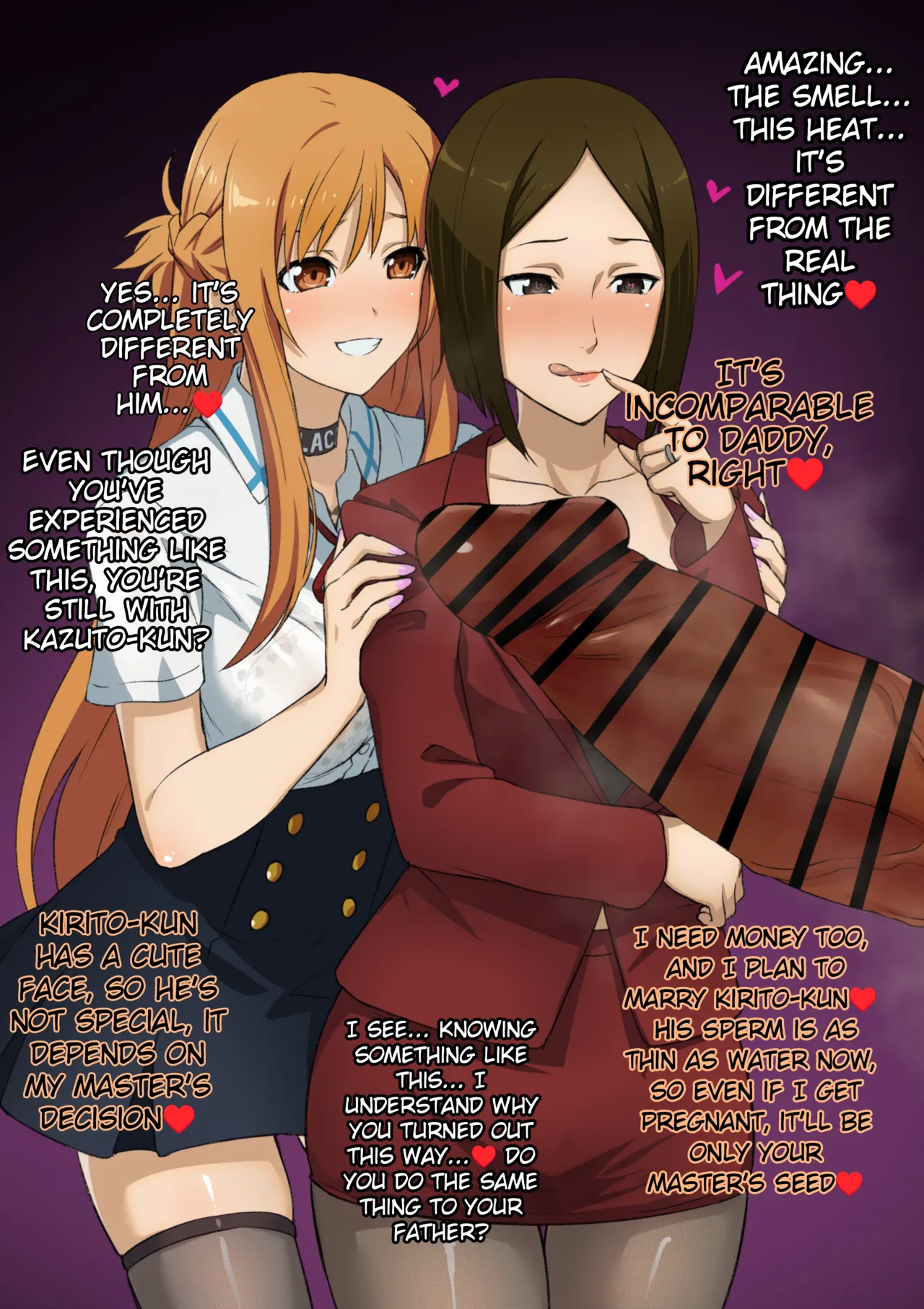 Asuna &amp; Kyouko | Mother and Daughter Blacked page 3 full