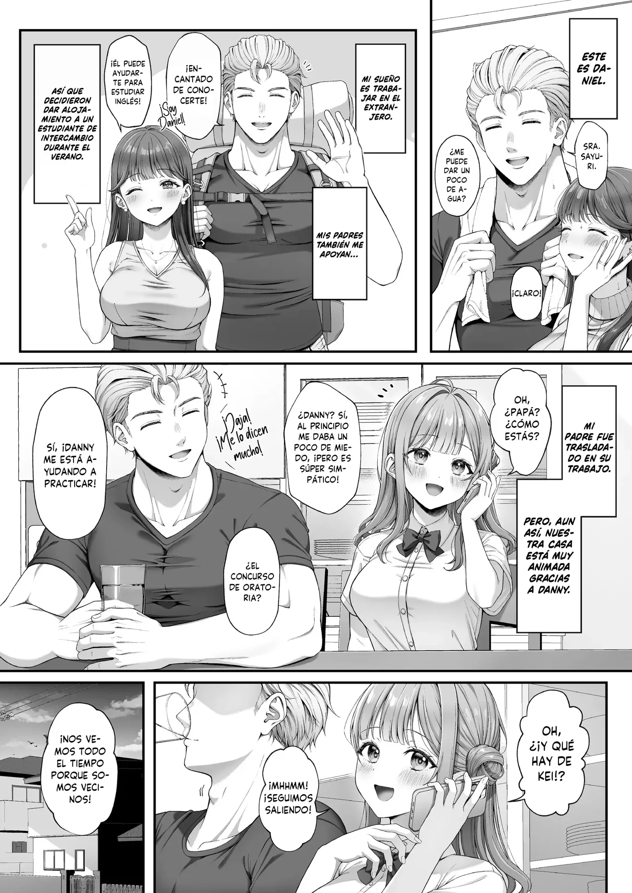 Summer Time Homestay ni Kita Dekachin Ryuugakusei ni Kaihatsu sareta Shojo | Un Verano Con El Estudiante De Intercambio page 5 full