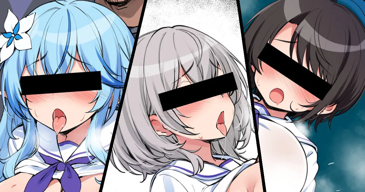 痴◯にハメられ堕ちていくホ◯ライブ学◯生のスケベ漫画のようなもの page 1 full