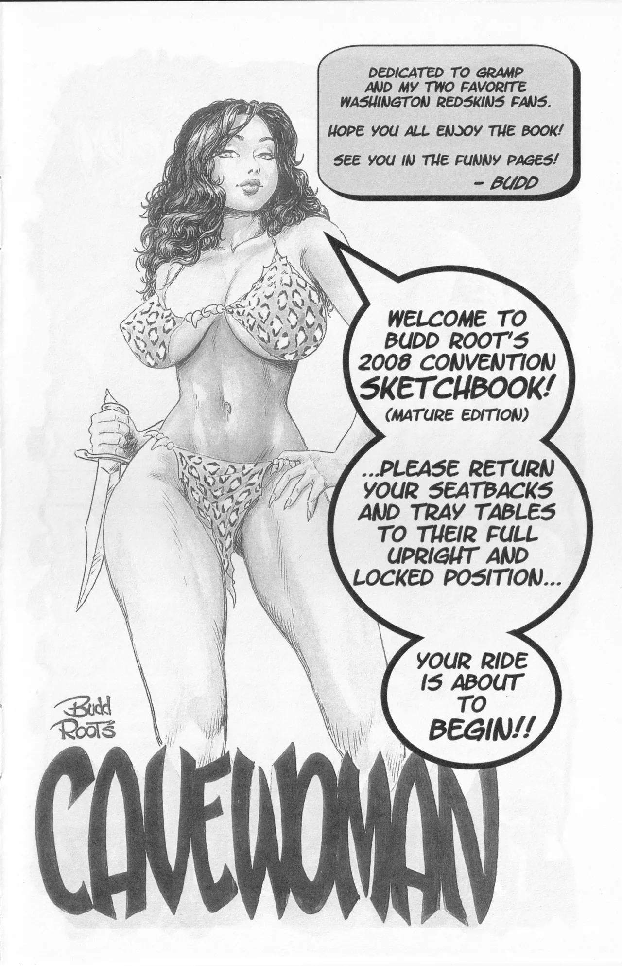 Cavewoman &amp; Fiends - Mature Edition - A Sketchbook By Budd Root page 3 full