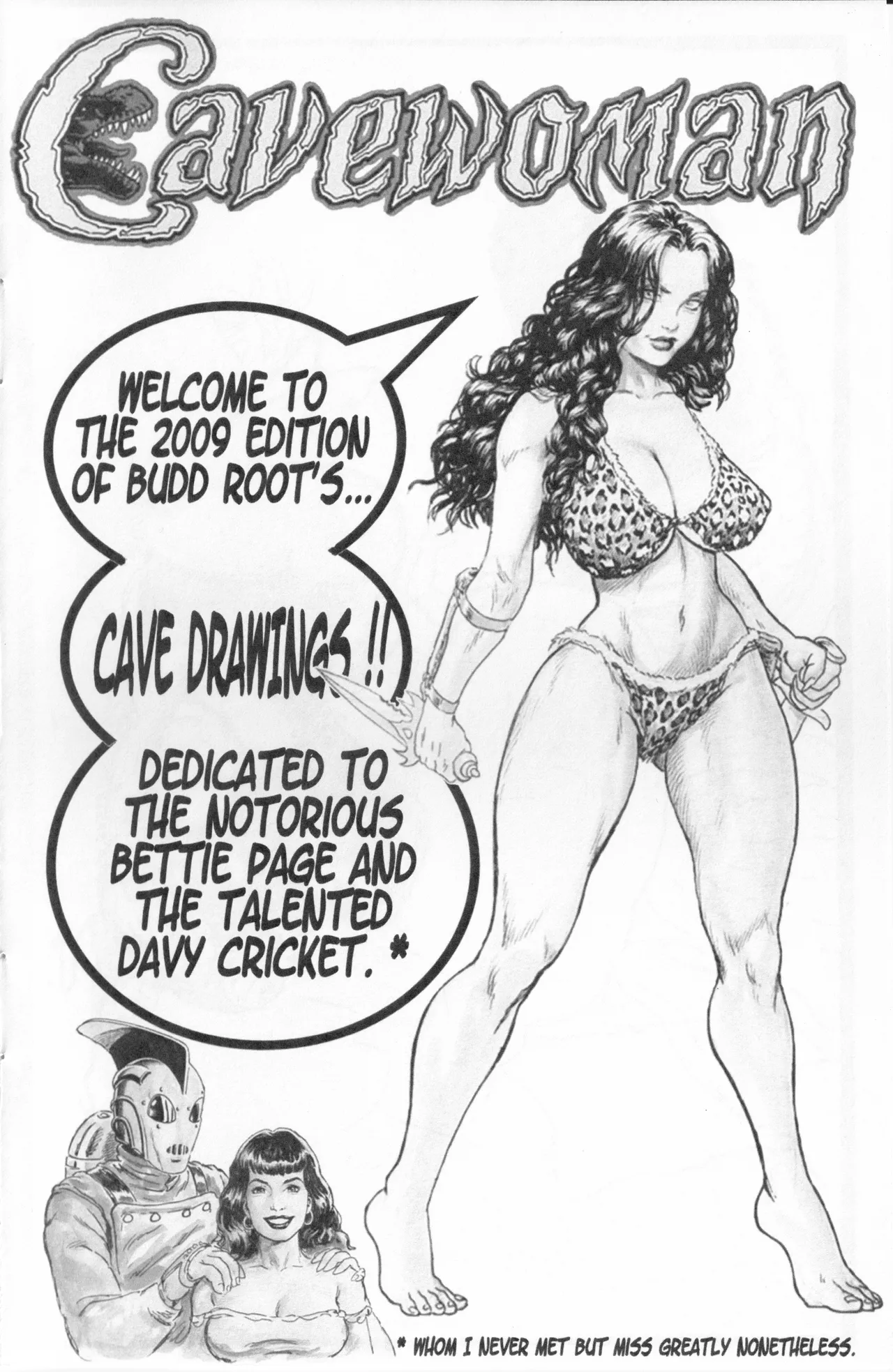 The Cave Drawings of Budd Root - 2009 Convention Art Book page 3 full