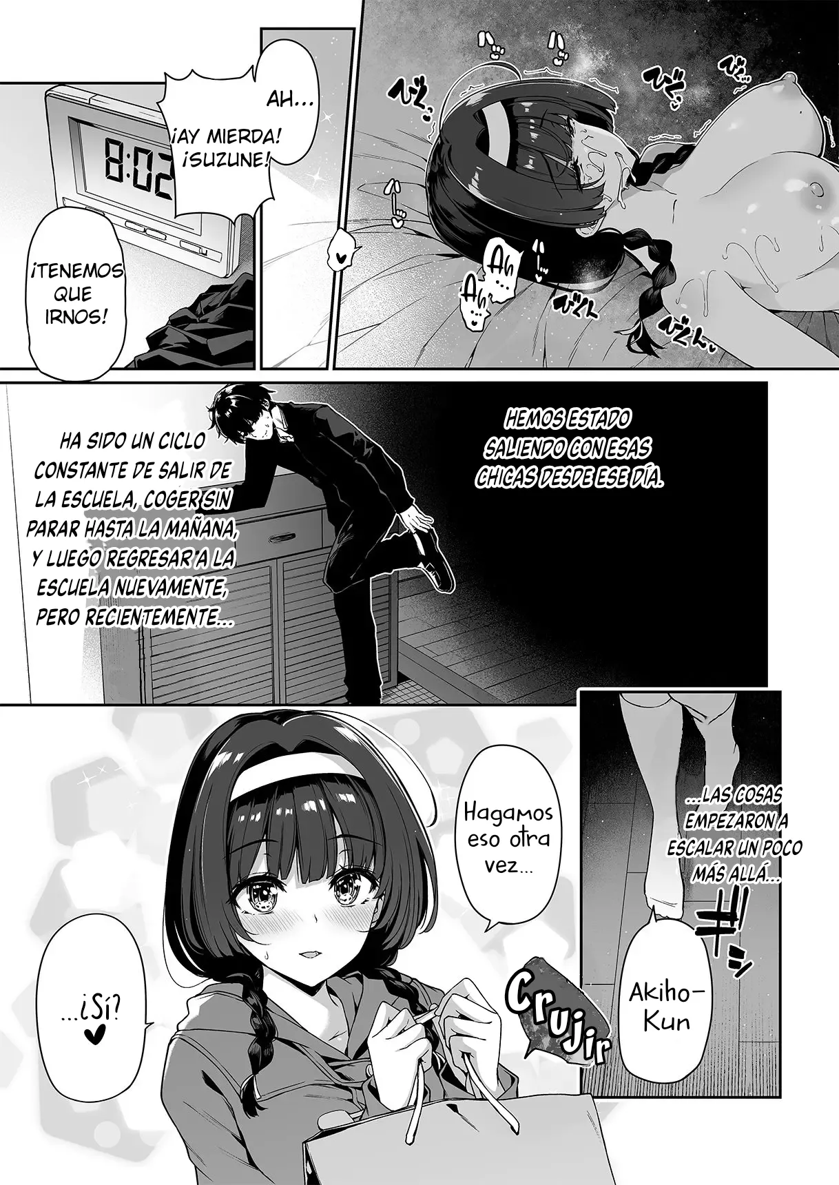 InCha Couple ga You Gal-tachi to SEX Training Suru Hanashi 2| La Tímida Pareja y las Brillantes Gals Tienen Entrenamiento Sexual Juntos 2 page 4 full