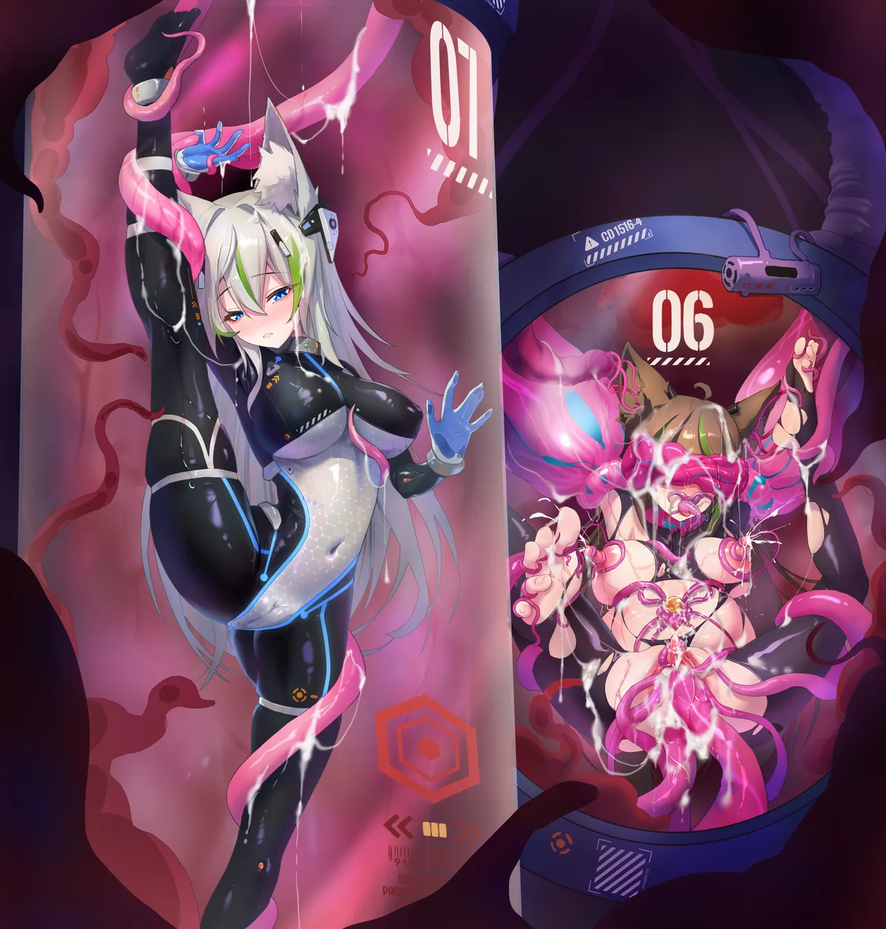 战败后沦为触手苗床的女孩们（扩张，丸吞类r18） page 1 full