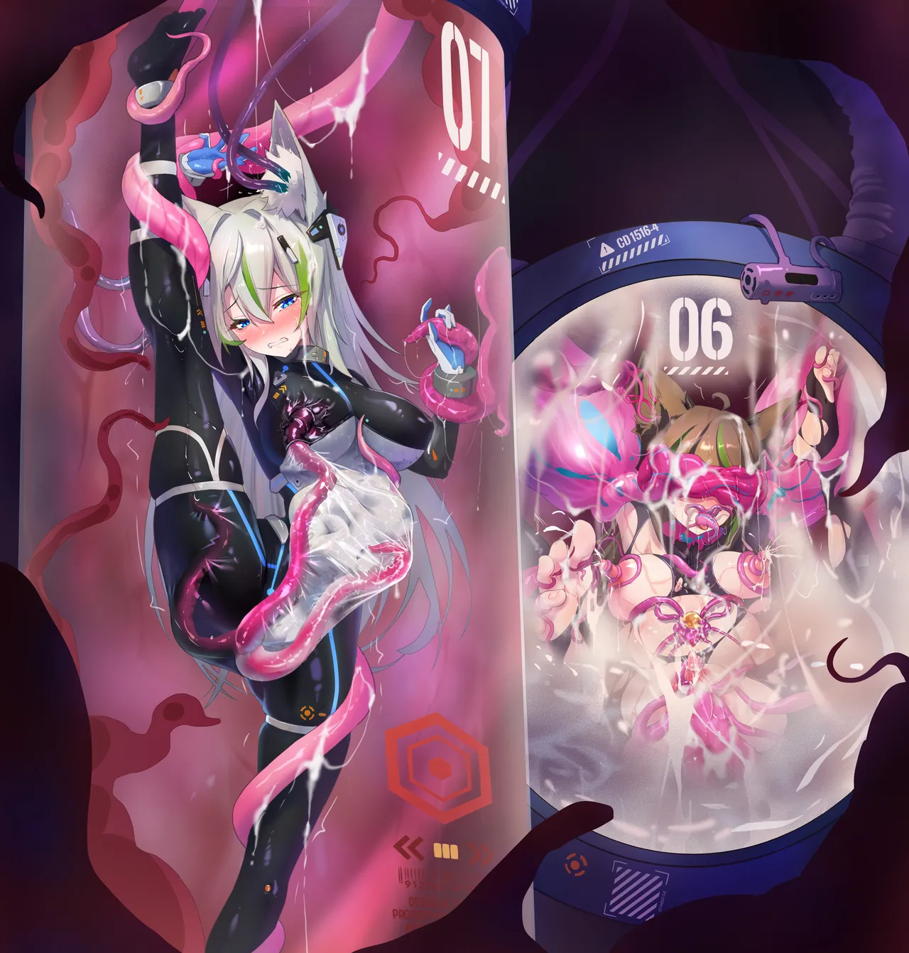 战败后沦为触手苗床的女孩们（扩张，丸吞类r18） page 10 full