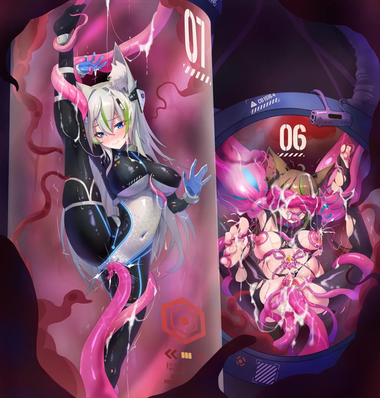 战败后沦为触手苗床的女孩们（扩张，丸吞类r18） page 3 full