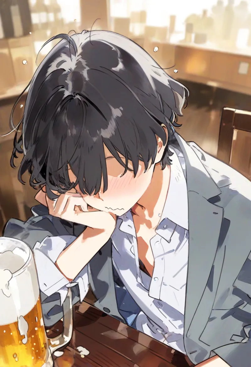 【cl-_-lo】【AI Generated】 真面目で愛嬌のある事務員が飲み会の翌日に無断欠勤する話 page 6 full