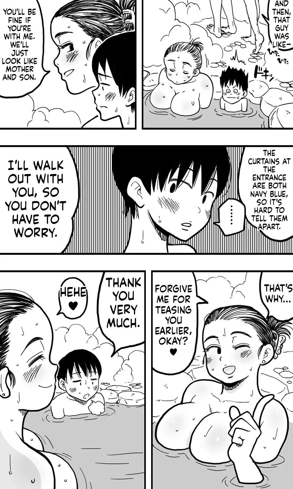 A boy who accidentally enters the women's bath has steamy sex with a kind mature woman page 10 full