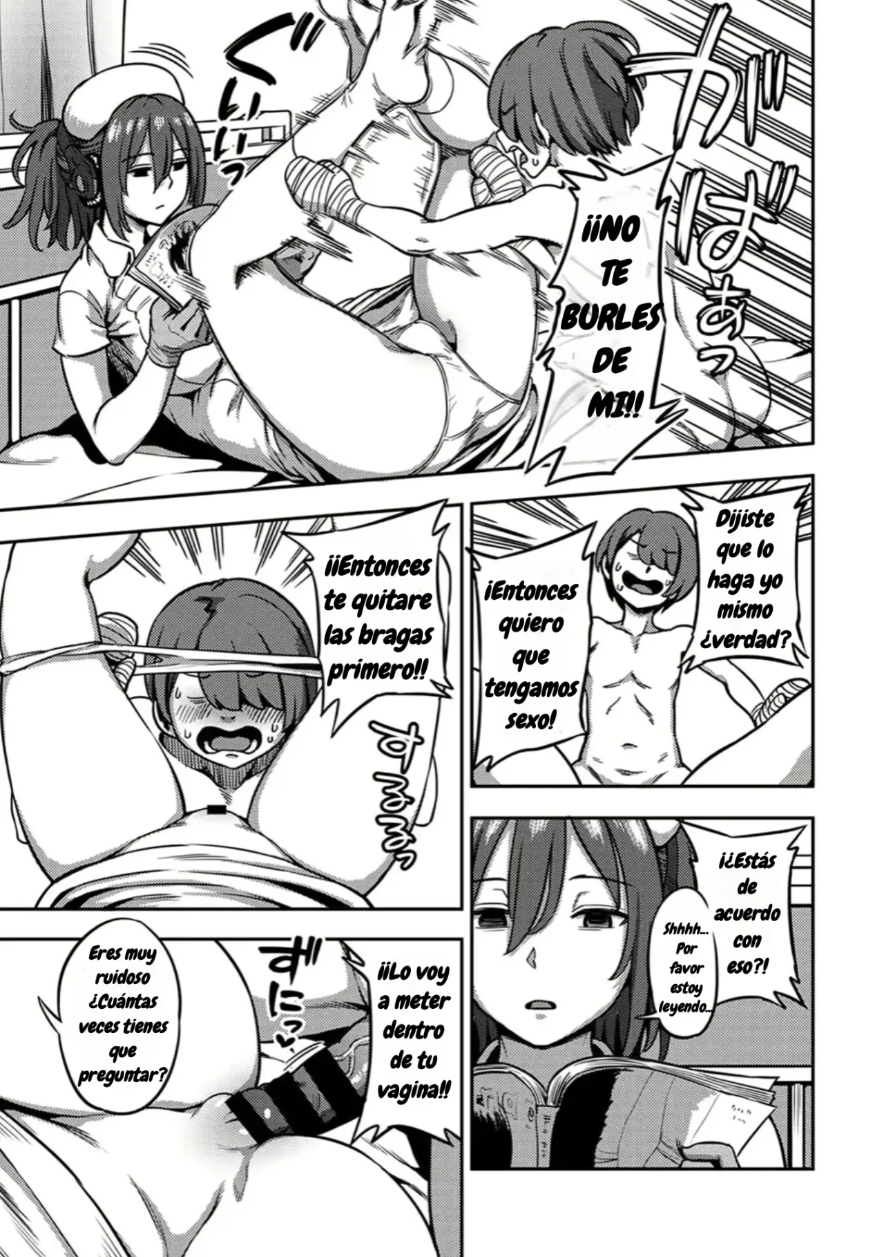 Sakusei Byoutou ~Seikaku Saiaku no Nurse shika Inai Byouin de Shasei Kanri Seikatsu~ Dai Go Shou kara Wakate Nurse Hen made｜Sala de Extracción de Semen~ La vida en un Hospital donde una Enfermera con una Personalidad Cruel Maneja tus Orgasmos~ Cap. 5 al 10 page 8 full