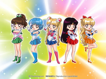 sailor moon art compilation cover