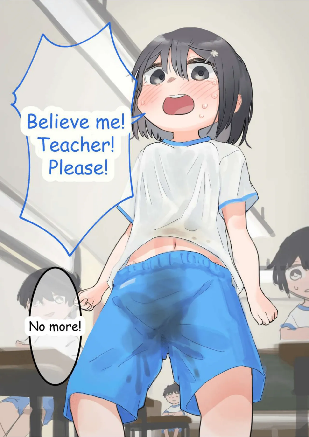 Nureta Fuku o Minna no Mae de Nugasareru Onnanoko I Girl undressing in the classroom page 5 full