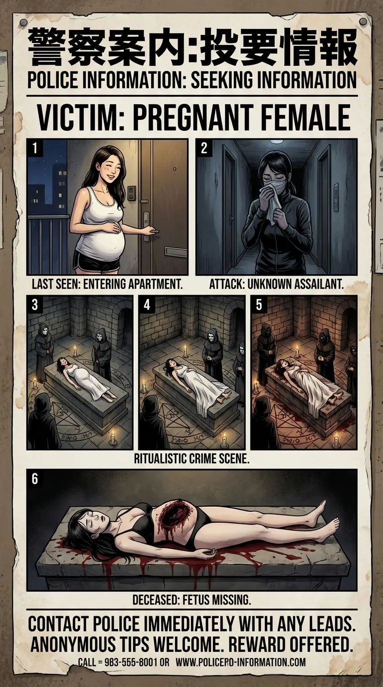 Crime Info Poster #2:  Ritual Sacrifice of Pregnant Victim page 3 full