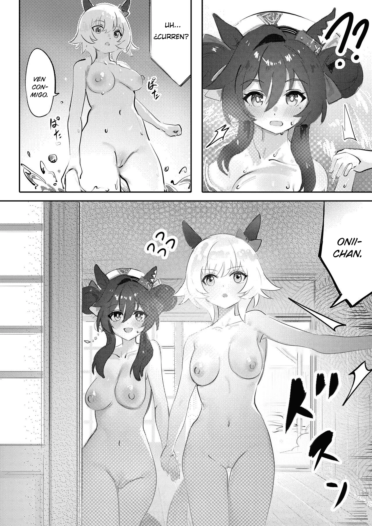 Imouto to Imouto to Onsen｜Onsen con Hermana y Hermana page 10 full