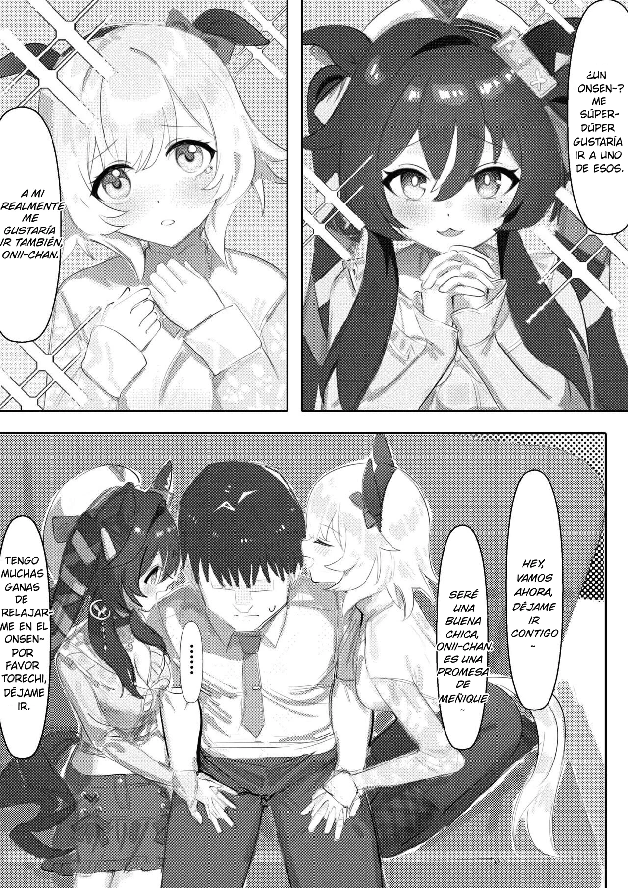 Imouto to Imouto to Onsen｜Onsen con Hermana y Hermana page 5 full