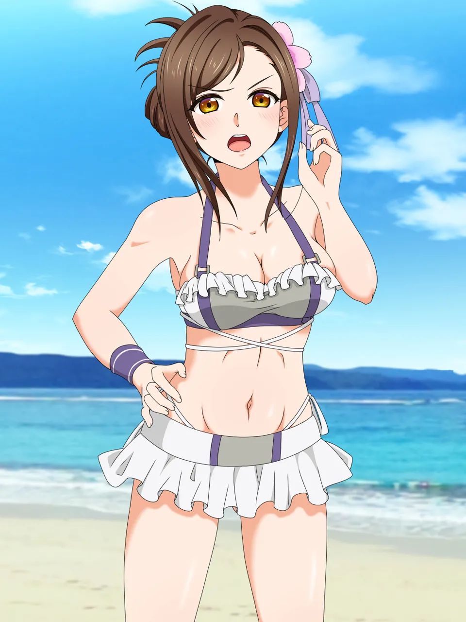 Mizugi Joshi wo Oppai Porori Kyousei Nakadashi!! page 8 full