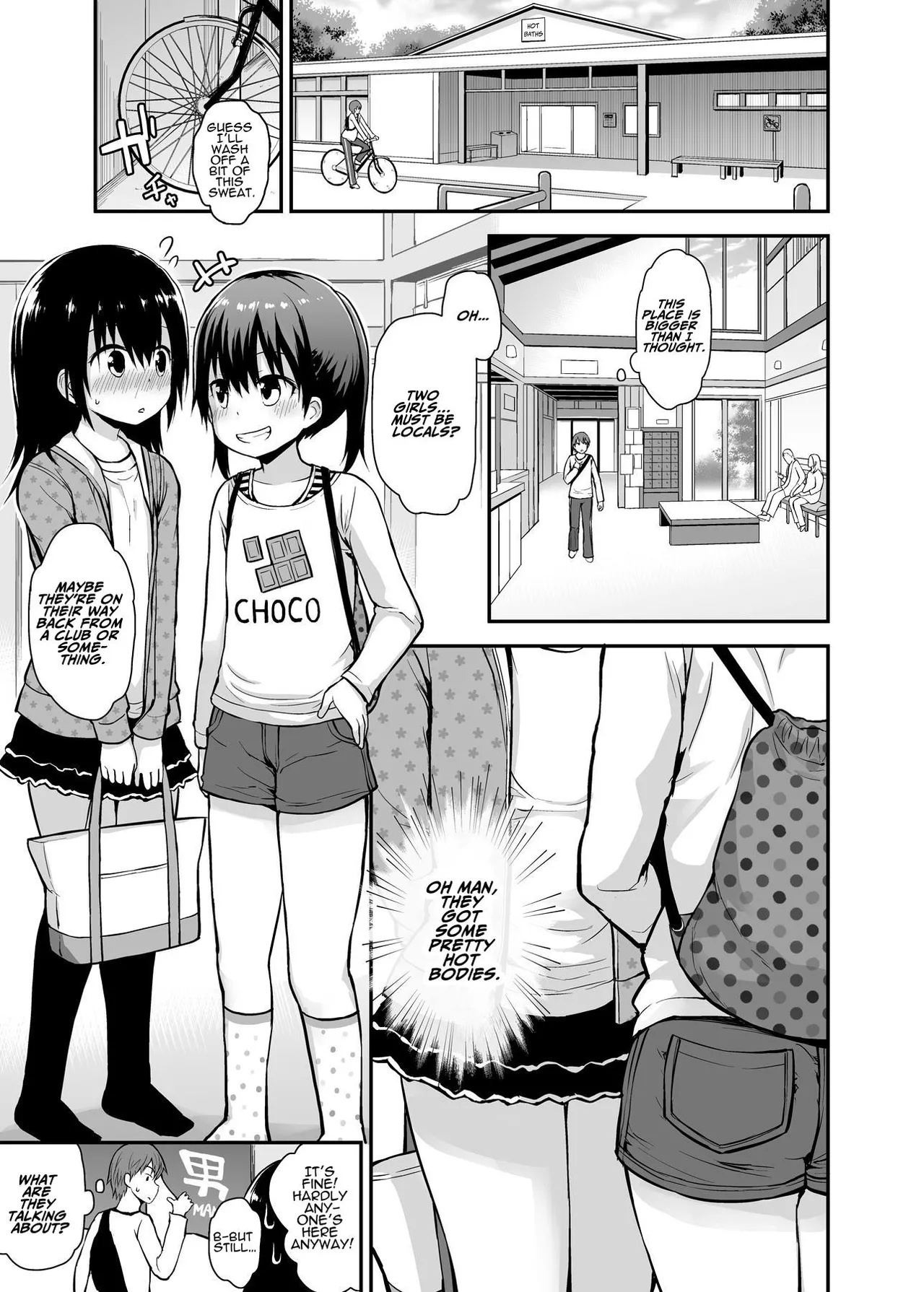 Onnanoko datte Otokoyu ni Hairitai | We Want In The Men's Bath Too page 4 full