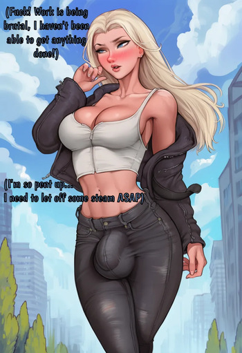 Futa x Femboy Blowing off steam cover