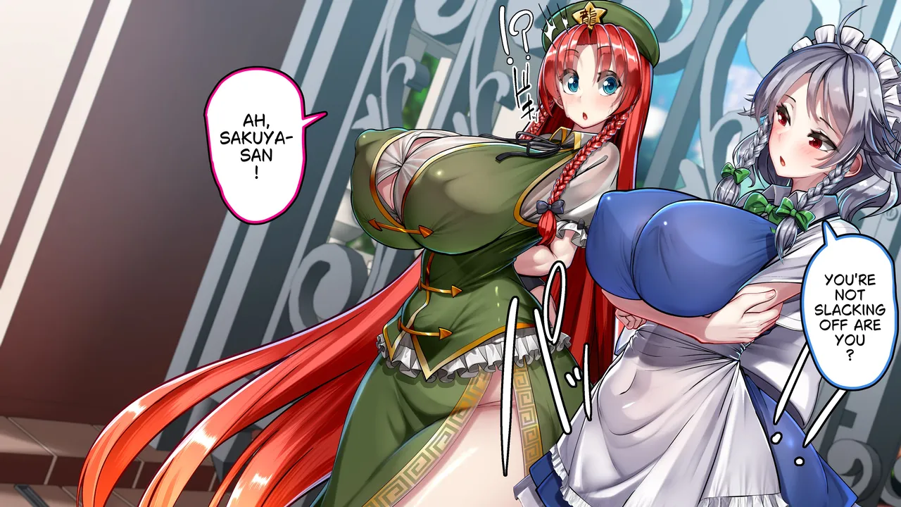 Meiling x Sakuya Tomatta Jikan dake Onaho ni natte kureru Maid-chou page 6 full