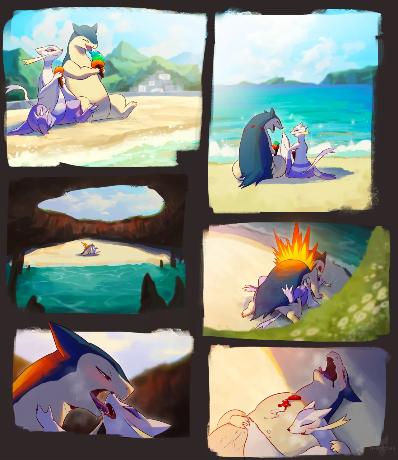 Typhlosion x Mienshao page 1 full