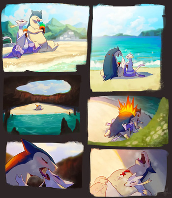 Typhlosion x Mienshao cover