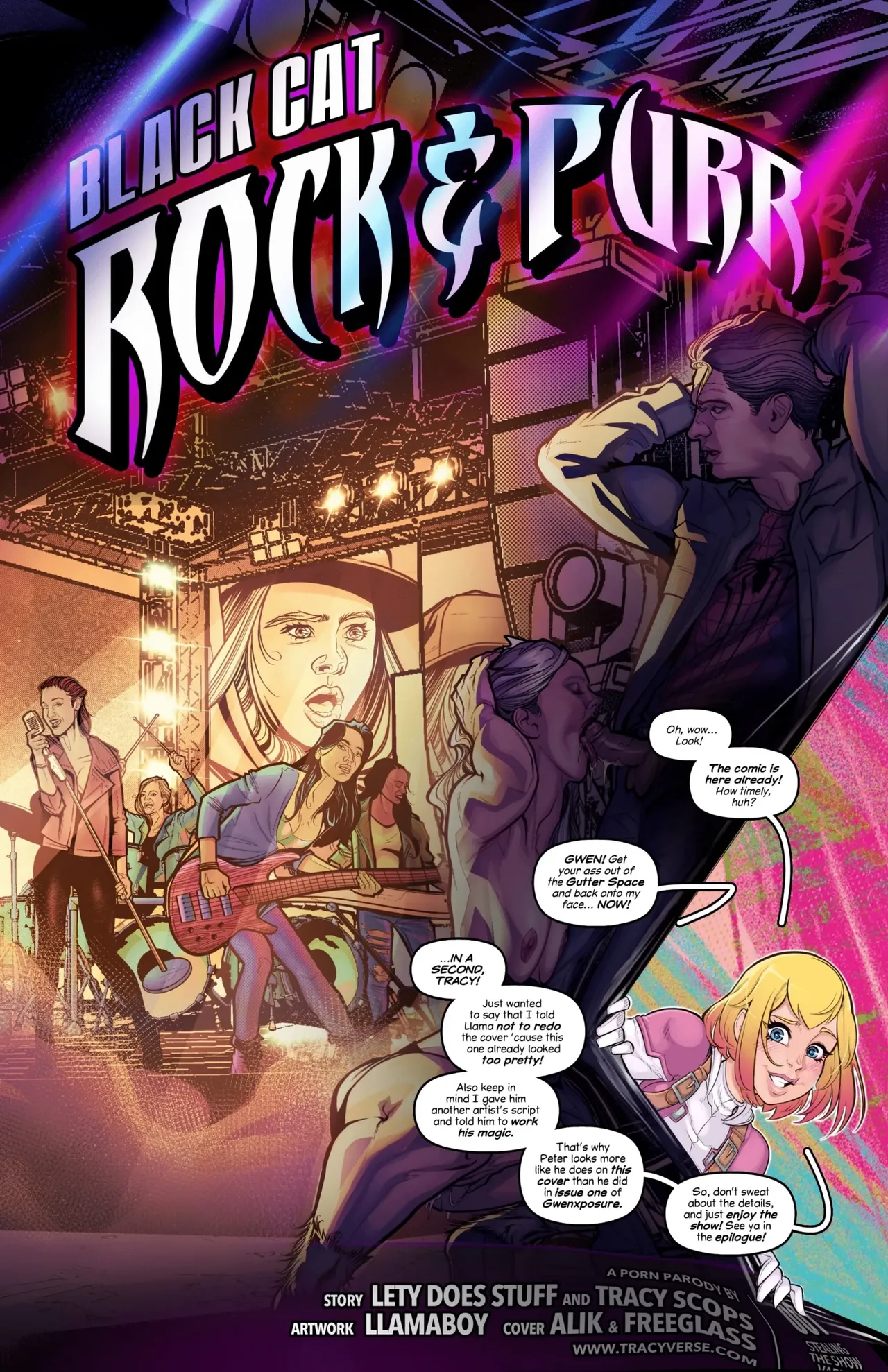 Black cat – Rock &amp; Purr page 1 full