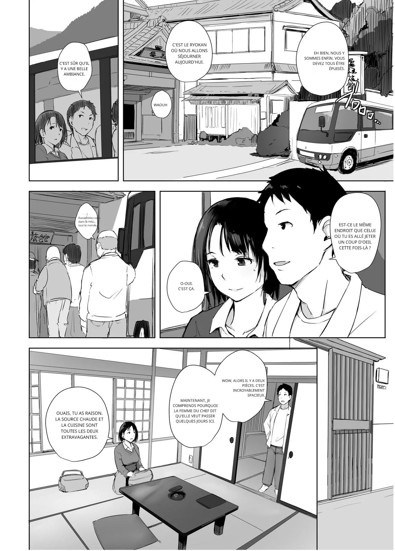 Hitozuma to NTR Chounai Ryokou ~Kaichou-san no Chinpo ni wa mou Makemasen~ | NTR L ~Je ne perdrai plus jamais contre la bite du président~ page 5 full