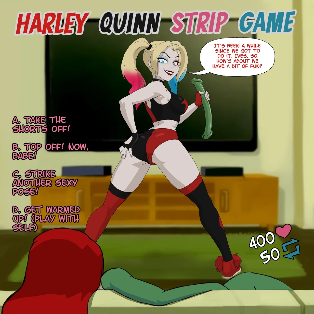Harley Quinn Strip Game page 1 full