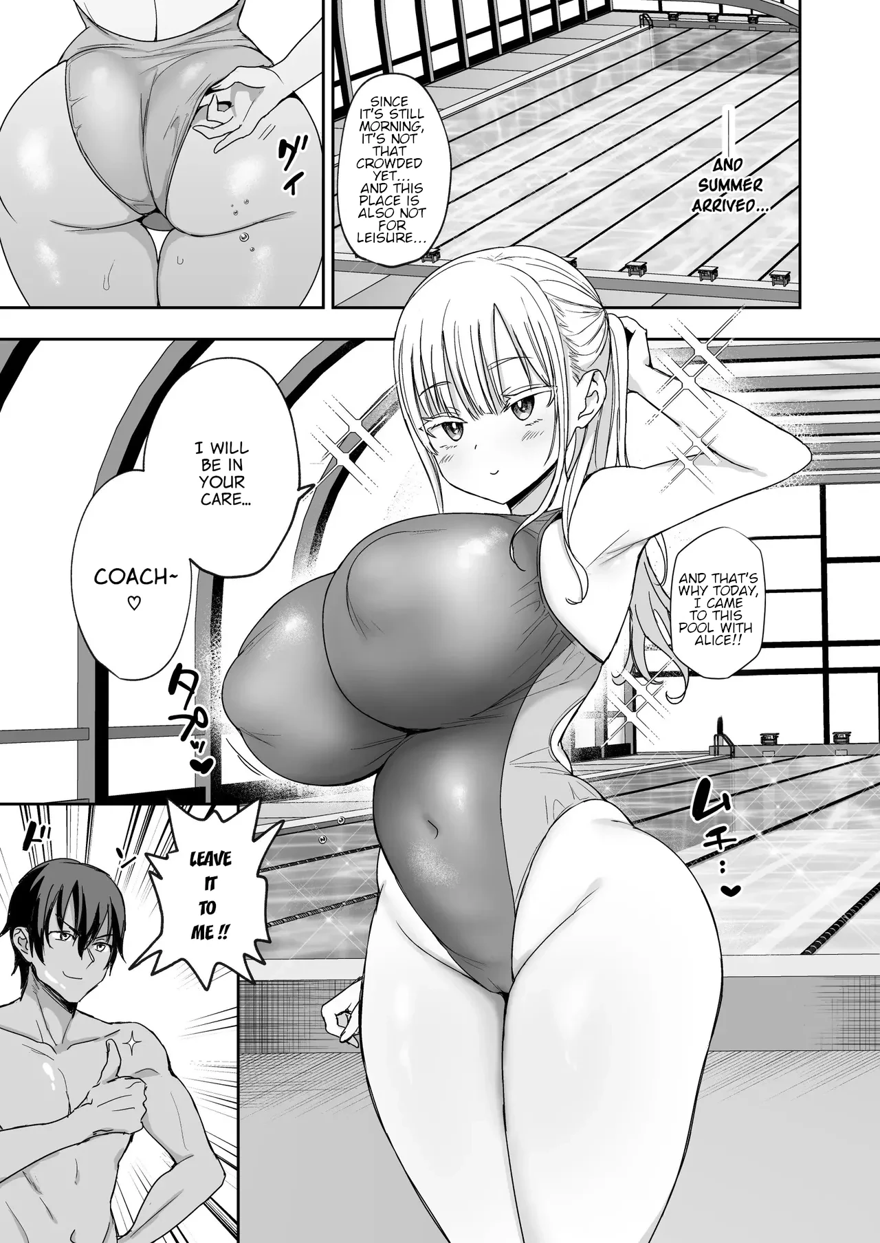 Big-Titted Step Sister's Attack: Alice's Swimming Lesson page 6 full
