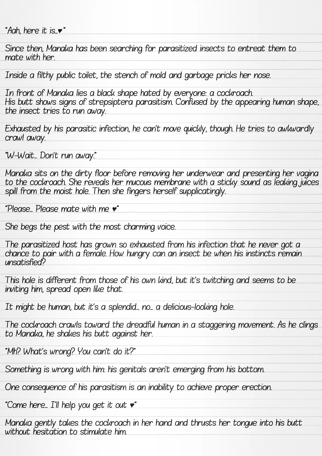 Misuke's Short Stories #31 - Strepsiptera Sex page 10 full