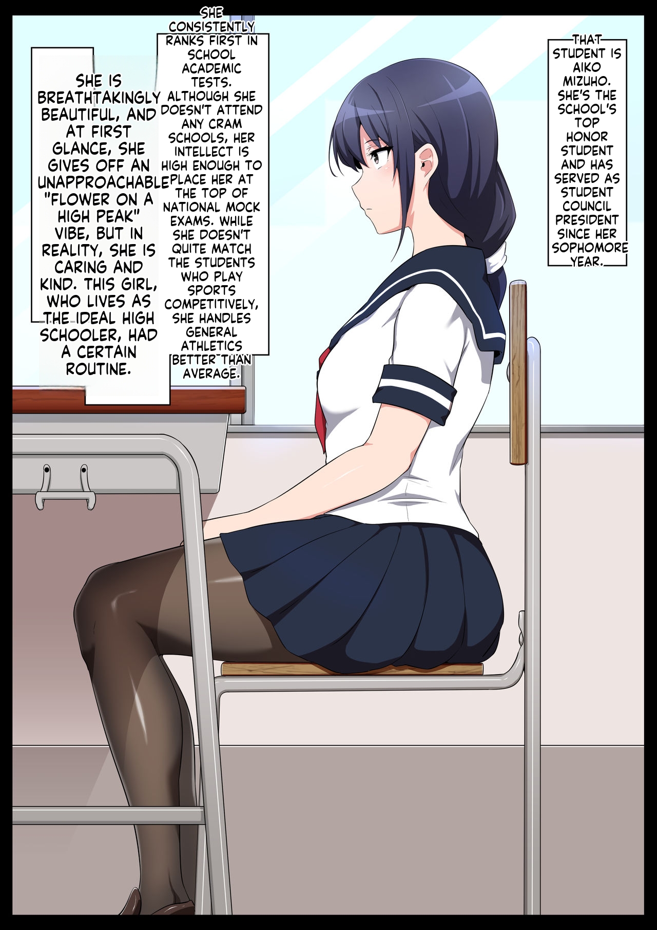 Gakkou Jiman no Bishoujo Seitokaichou o Seibyou Mochi no OwaCon Onna ni Otosu Hanashi 1 page 2 full