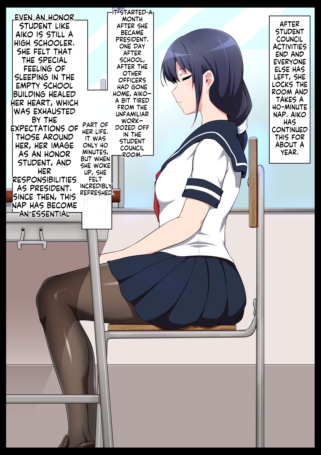 Gakkou Jiman no Bishoujo Seitokaichou o Seibyou Mochi no OwaCon Onna ni Otosu Hanashi 1 page 3 full