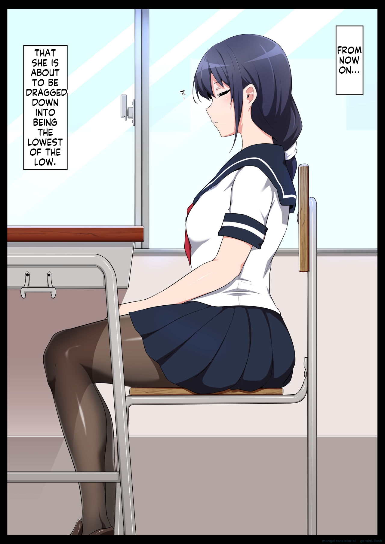 Gakkou Jiman no Bishoujo Seitokaichou o Seibyou Mochi no OwaCon Onna ni Otosu Hanashi 1 page 7 full