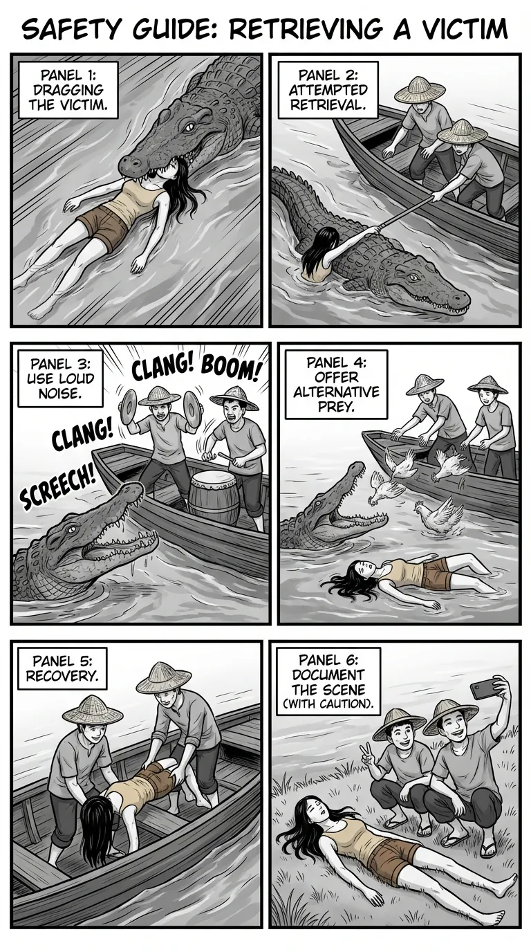 Safety Poster 4: Crocodile Victim Recovery page 1 full