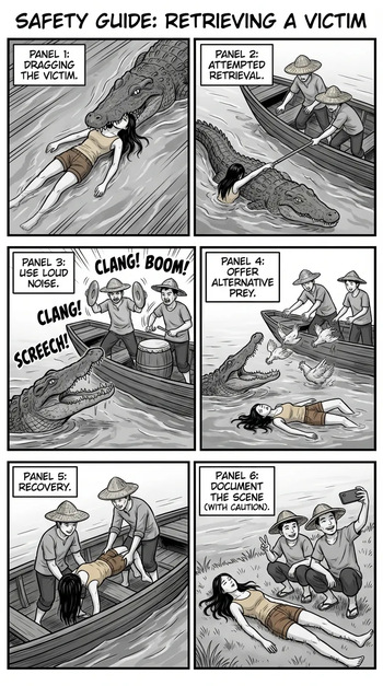Safety Poster 4: Crocodile Victim Recovery cover