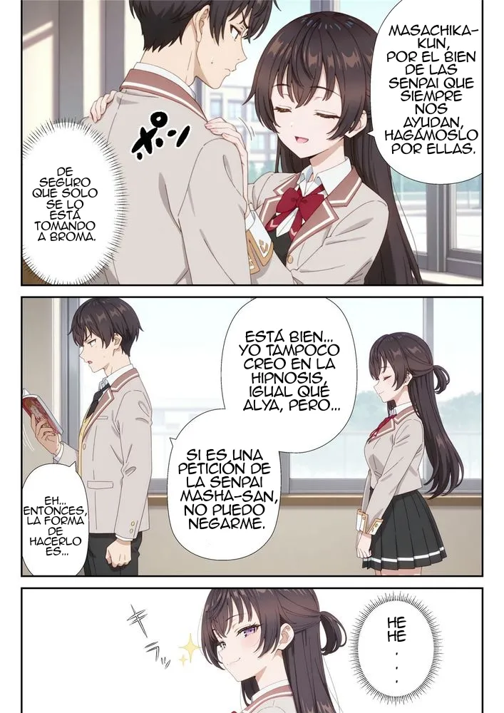 Itazura Zuki na Imouto no Saimin Anji de Bijin Shimai ga Dereru Dokoro ja Nakunaru Hanashi Zenpen｜Debido a la hipnosis de una hermana menor traviesa, las bellas hermanas pasan de ser cariñosas a algo mucho más intenso Parte 1 page 6 full