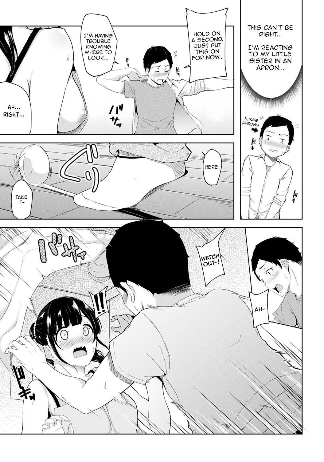 Asa Okitara Imouto ga Hadaka Apron Sugata datta node Hamete Mita | I Woke Up to my Naked Apron Sister and Tried Fucking Her Ch. 1-18 page 6 full