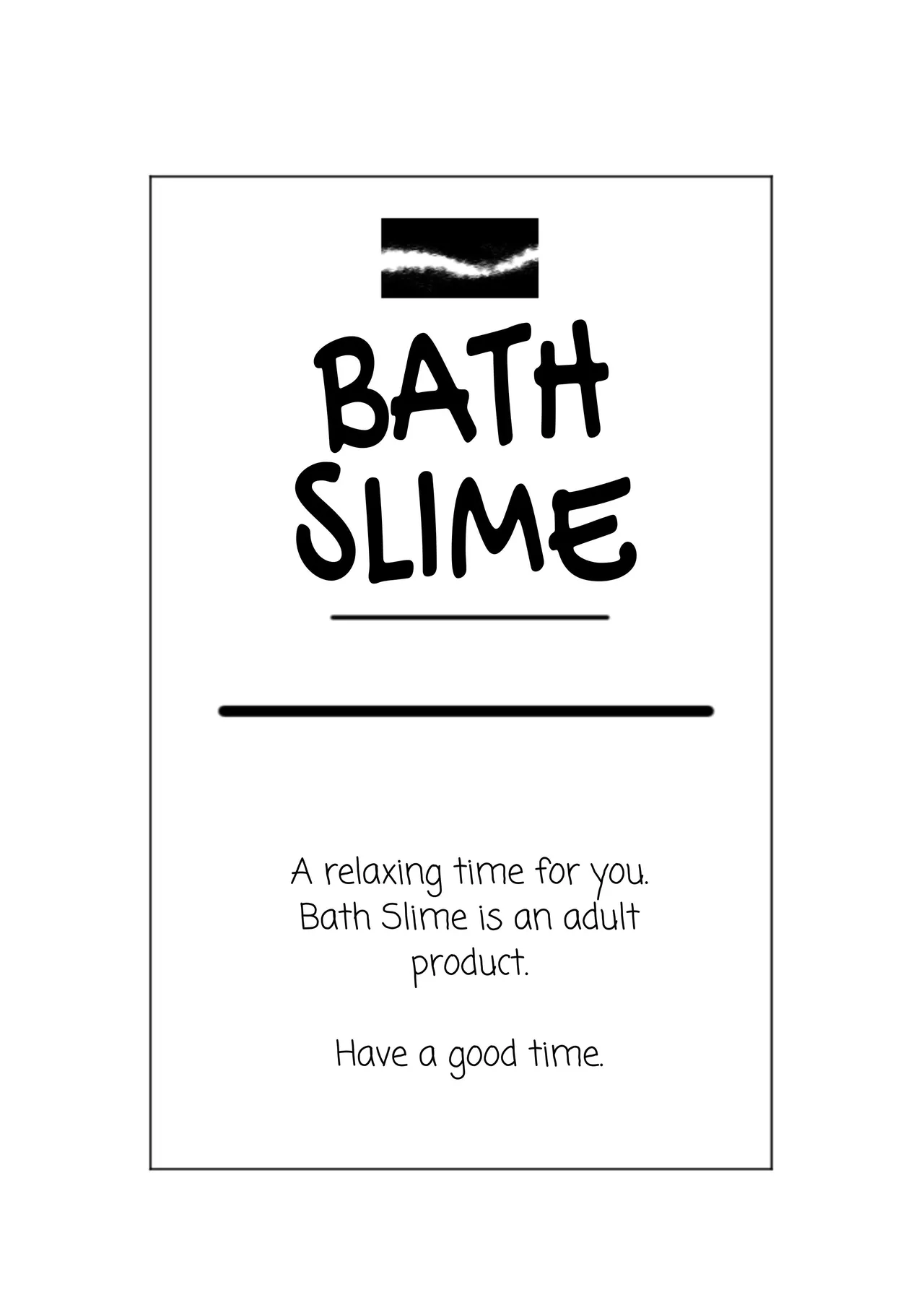 Bath Slime Instruction Manual page 1 full