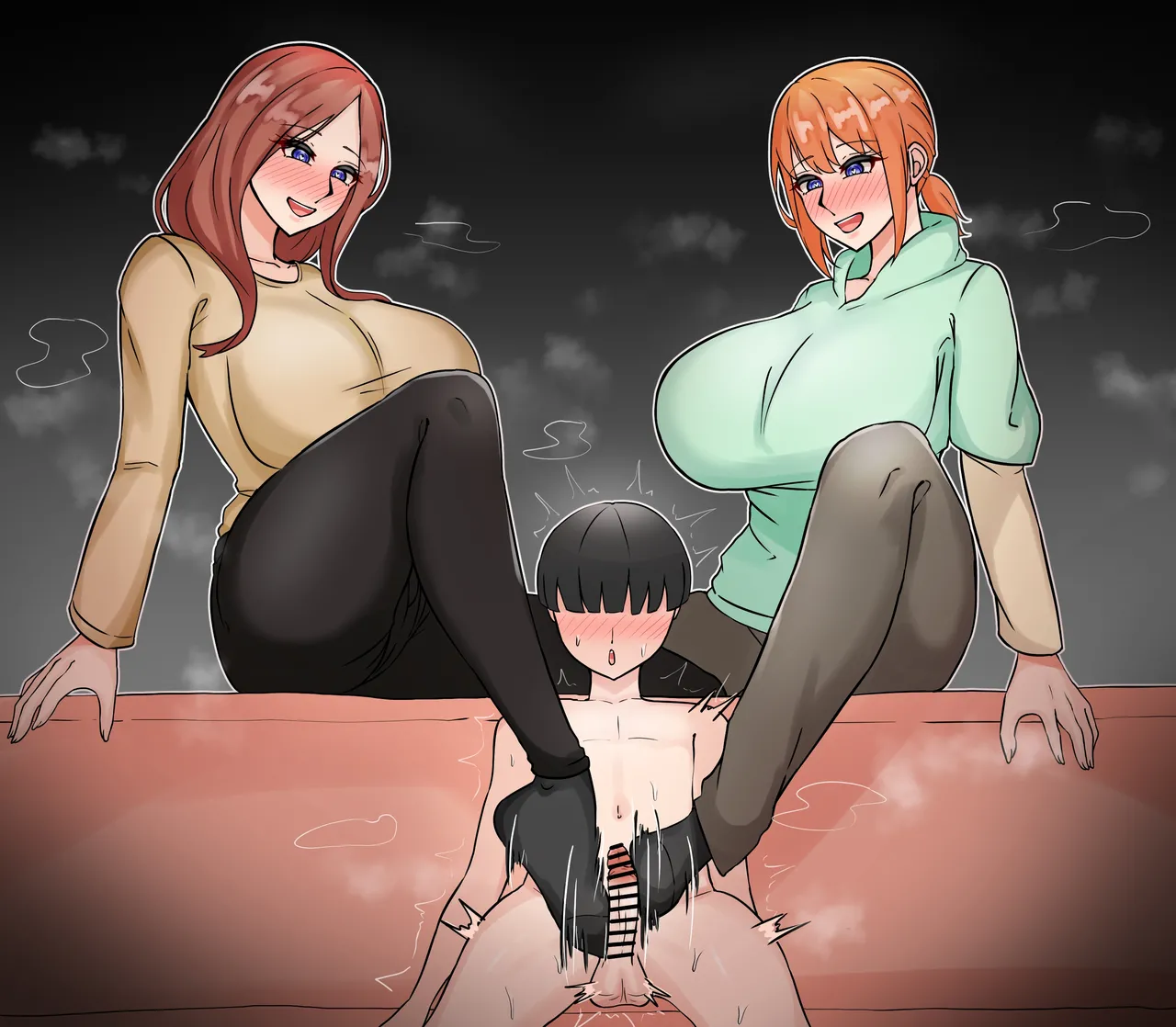 三玖と四葉の足コキ page 10 full