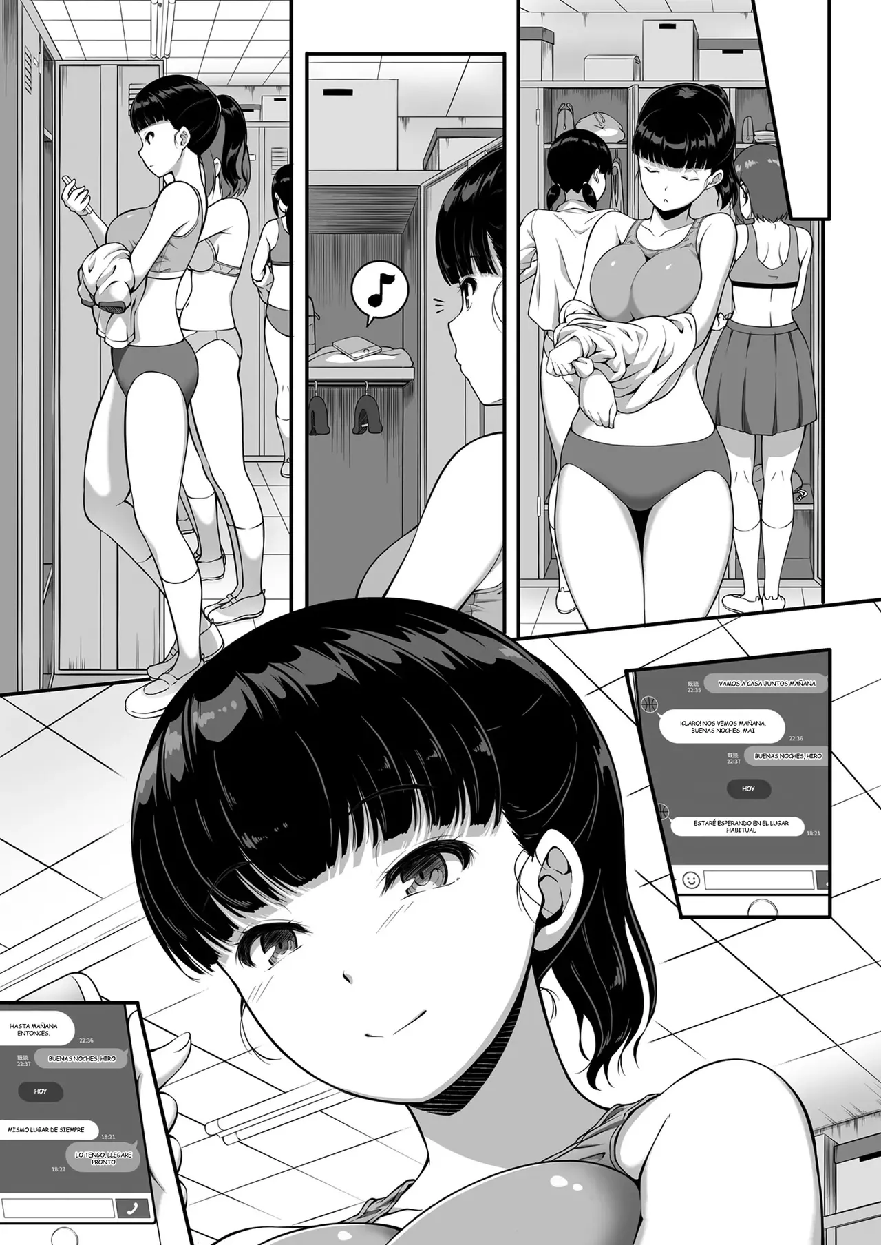 Joshi Volley-bu JK, Netorareru. Girl's Volleyball Club, Schoolgirl page 6 full
