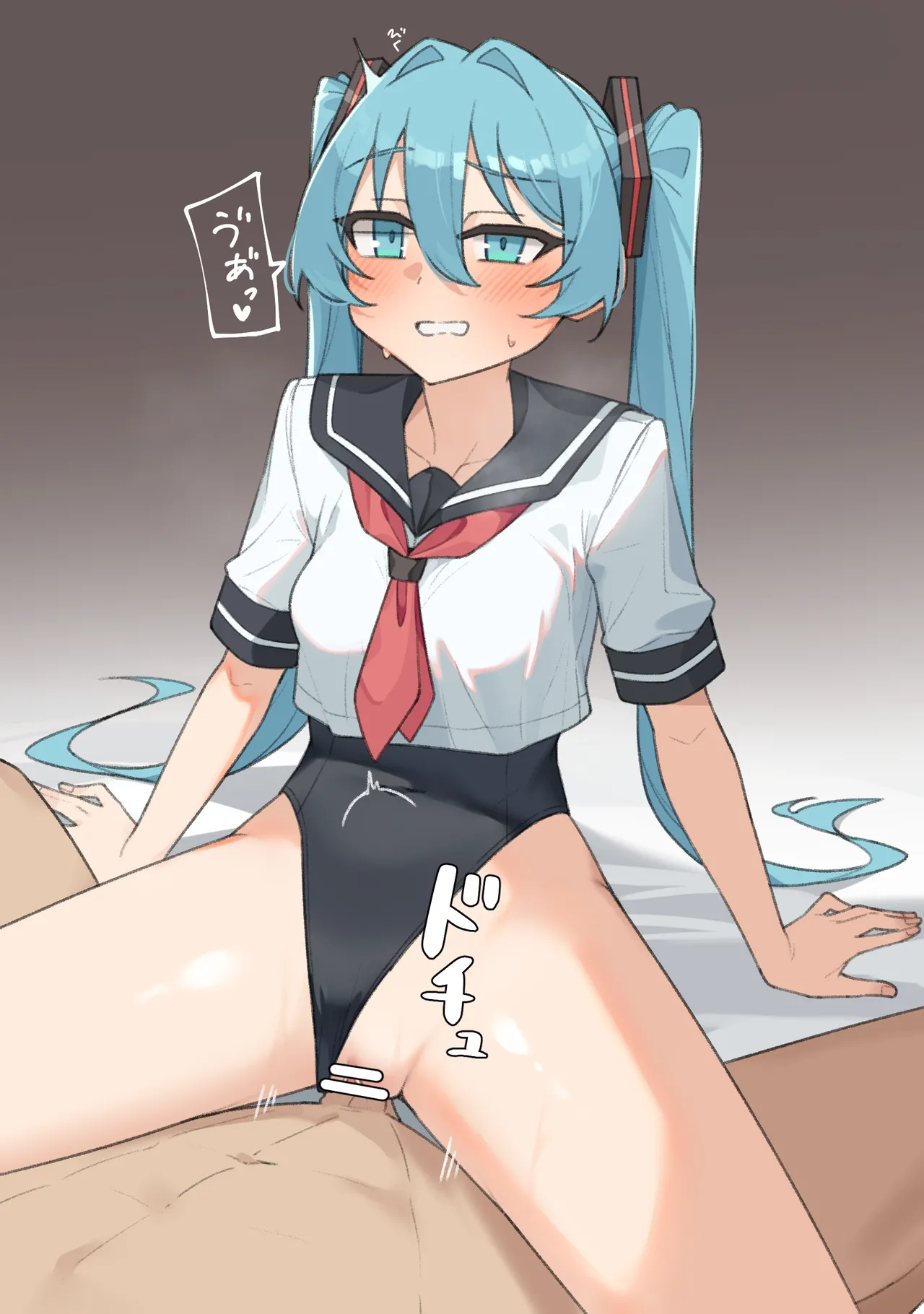 スク水セーラーっていいですよねって感じのミクさん page 3 full