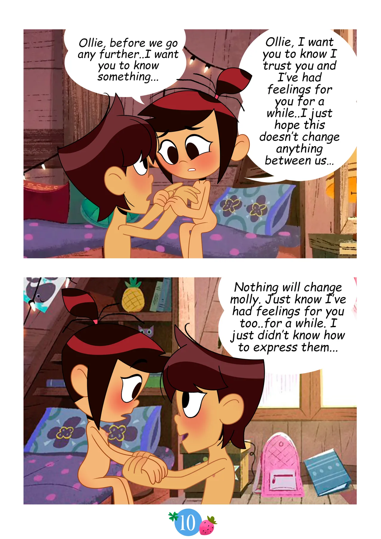 Molly and Ollie in "Studying" page 10 full