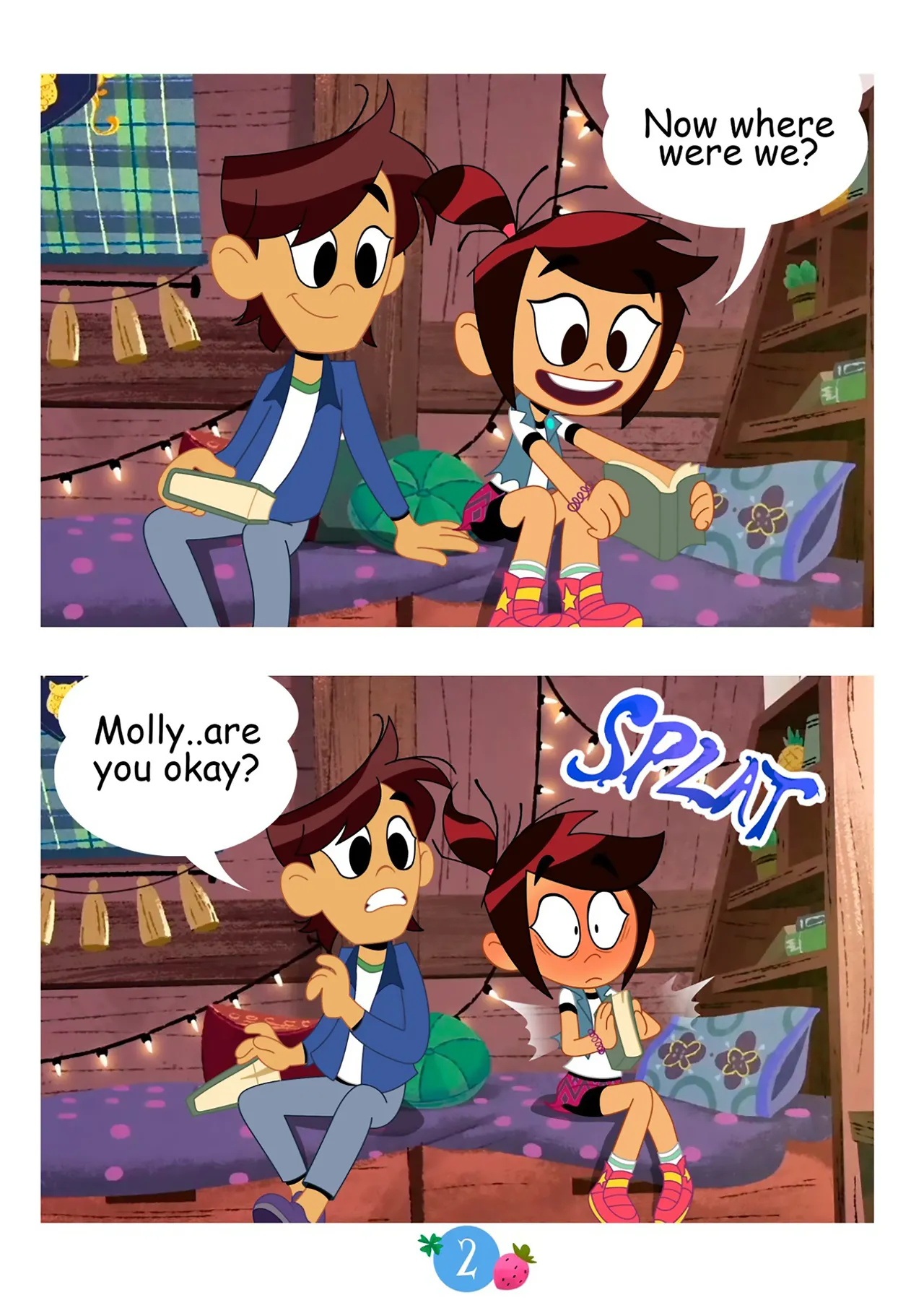 Molly and Ollie in "Studying" page 2 full