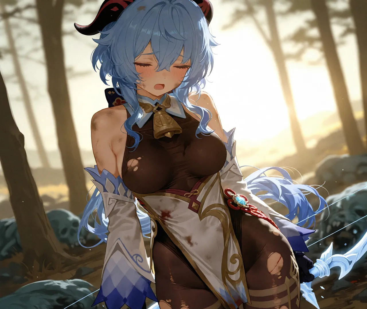 「敗北榨乳仙墮・甘雨」 page 10 full