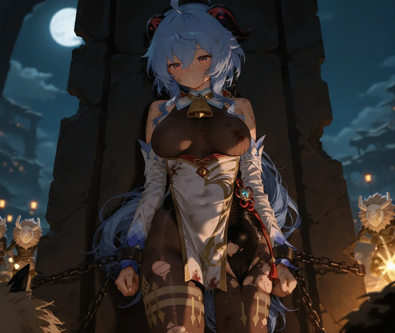 「敗北榨乳仙墮・甘雨」 page 7 full