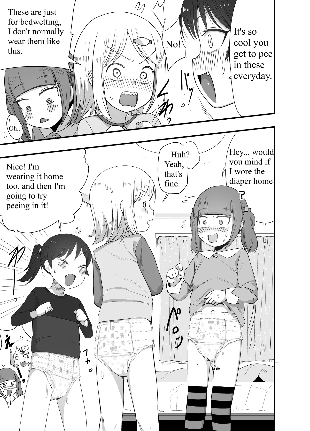 We All Tried Wearing The Diapers of Our Bed-Wetting Friend page 4 full