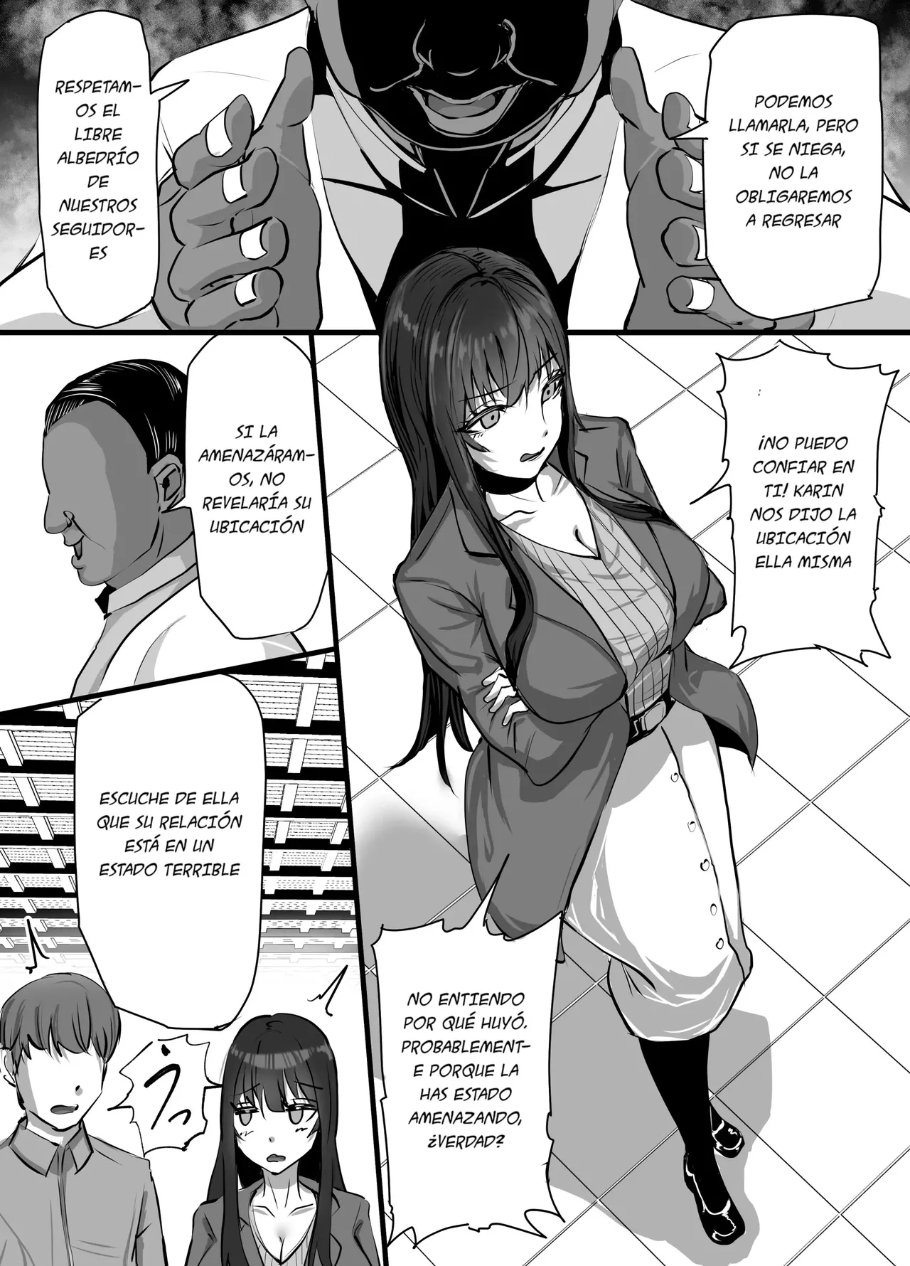Shinkou Shuukyou ni Hamatta Manamusume o Sukuitai Hitozuma ga Kyouso no Sennou Sex de Nyuushin shite Netorareru Hanashi｜La Historia de una Esposa que, al Querer Salvar a su Hija de un Nuevo Culto, se Une y el Gurú le Lava el Cerebro con Sexo Infiel page 5 full