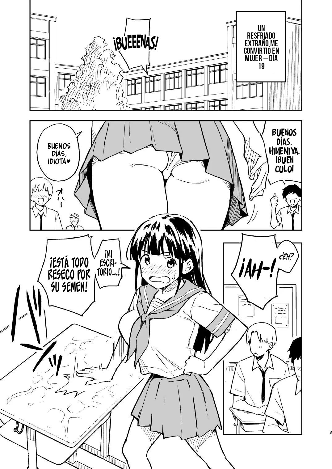 1-Kagetsu Ninshin Shinakereba Otoko Ni Modoreru Hanashi 4 | Mientras no quede embarazada durante 1 mes, volveré a ser un hombre cap.4 page 3 full