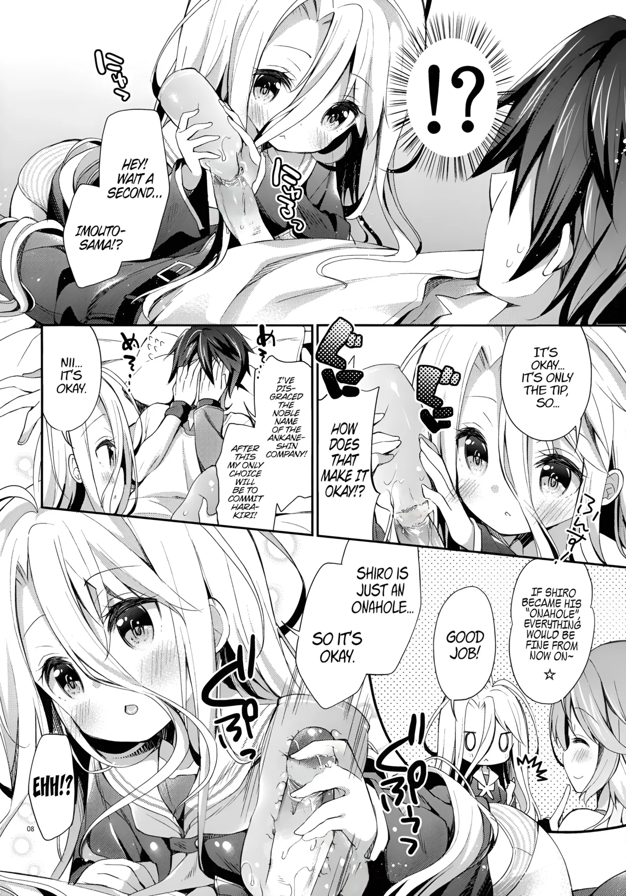 "Shiro... Kyou kara Kodomo Onaho ni, Naru" | Starting Today, Shiro becomes a Loli Onahole page 7 full