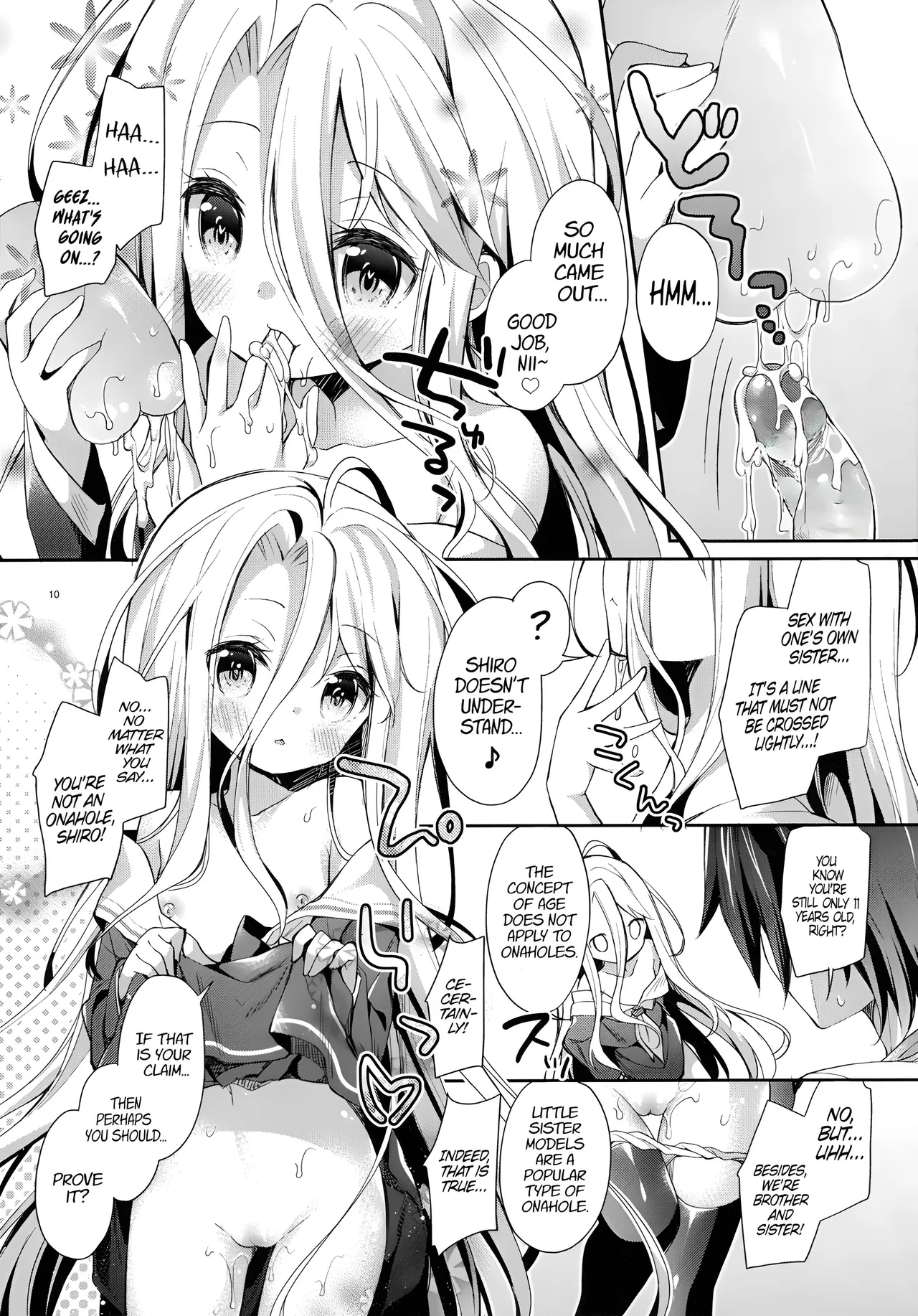 "Shiro... Kyou kara Kodomo Onaho ni, Naru" | Starting Today, Shiro becomes a Loli Onahole page 9 full