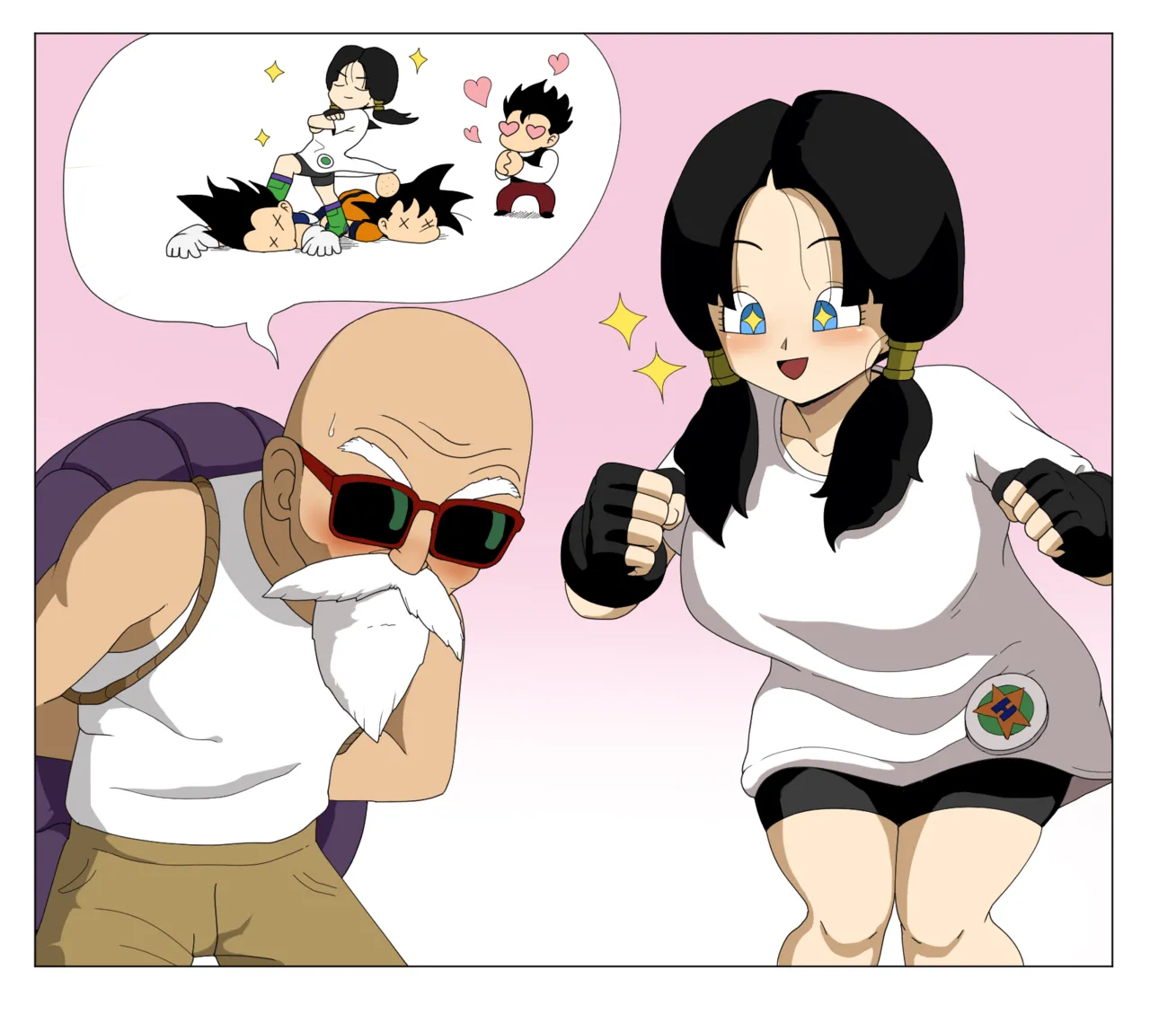 Videl x Master Roshi page 3 full